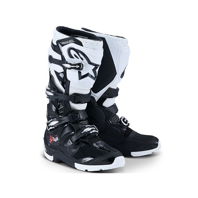 Alpinestars TECH7 ブーツ エンデューロ(ブラック/ホワイト) サイズ 8(26.5cm) D8822 アルパインスターズ オフロードブーツ