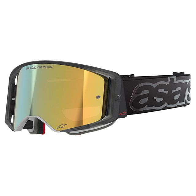 Alpinestars スーパーテック ゴーグル（ブラック/ミラーゴールド） D8391 メーカー在庫あり アルパインスターズ オフロードゴーグル