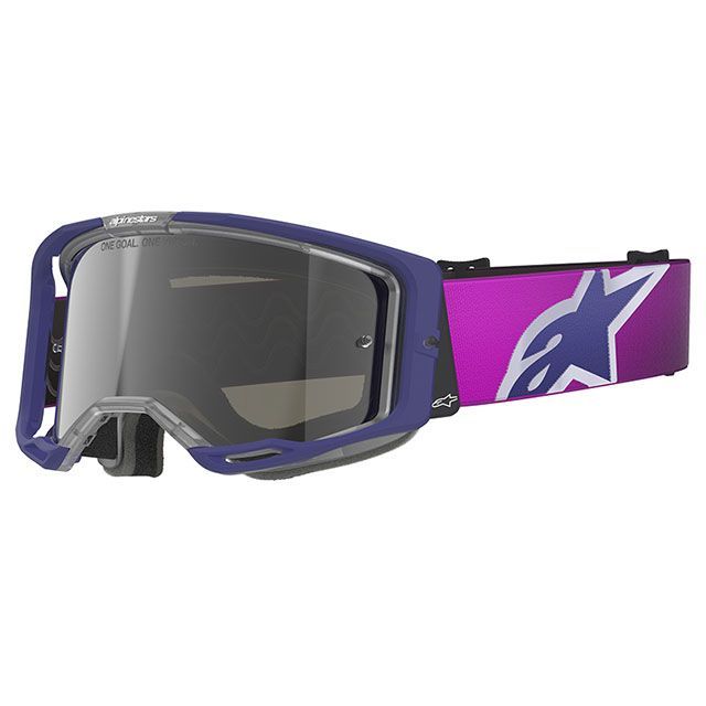 Alpinestars ヴィジョン8 ゴーグル（パープル/L-グレー/ミラーシルバー） D8402 メーカー在庫あり アルパインスターズ オフロードゴーグル