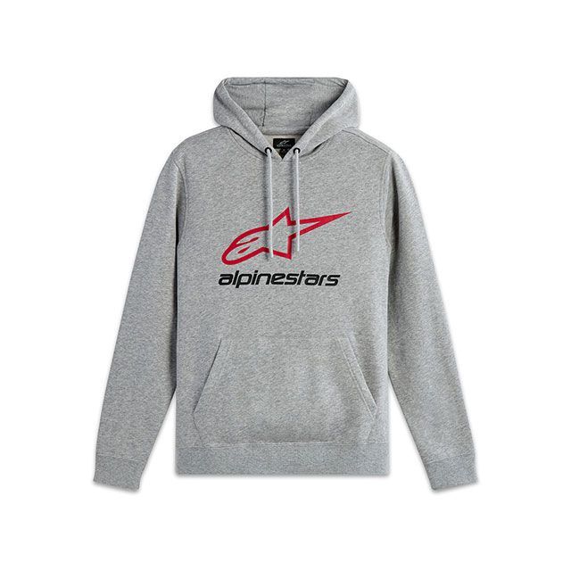 Alpinestars フーディ オールウェイズ V3（グレーヘザー/レッド） サイズ L D8791 メーカー在庫あり アルパインスターズ カジュアルウェア
