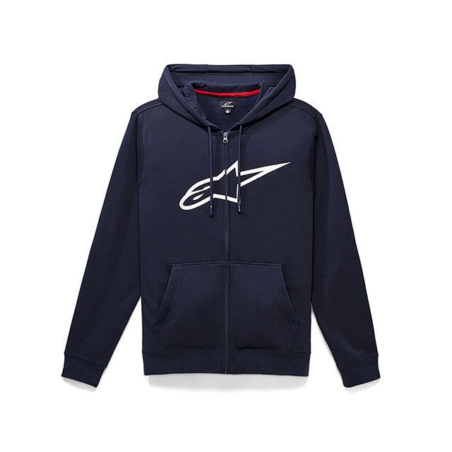 Alpinestars Zip フーディー エイジレス V3（ネイビー/ホワイト） サイズ M D8788 メーカー在庫あり アルパインスターズ カジュアルウェア