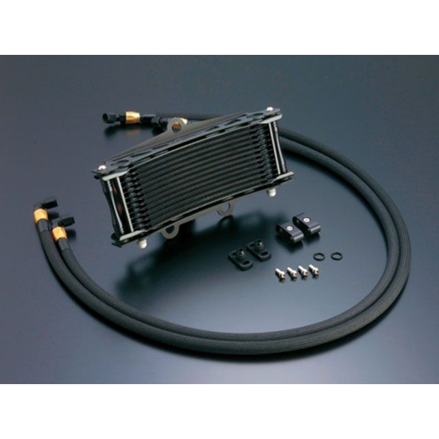 ACTIVE オイルクーラーキット(サイド廻し)ラウンド #6 9-13R ブラック仕様 AC14037813B アクティブ オイルクーラー ZEPHYR400 ZEPHYR400X|パークアップ 店