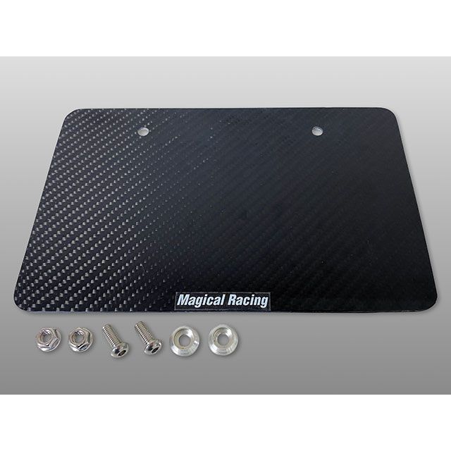 Magical Racing カーボンナンバーバックプレート タイプ 平織りカーボン製 001-G000LP-921C マジカルレーシング その他外装関連パーツ 汎用