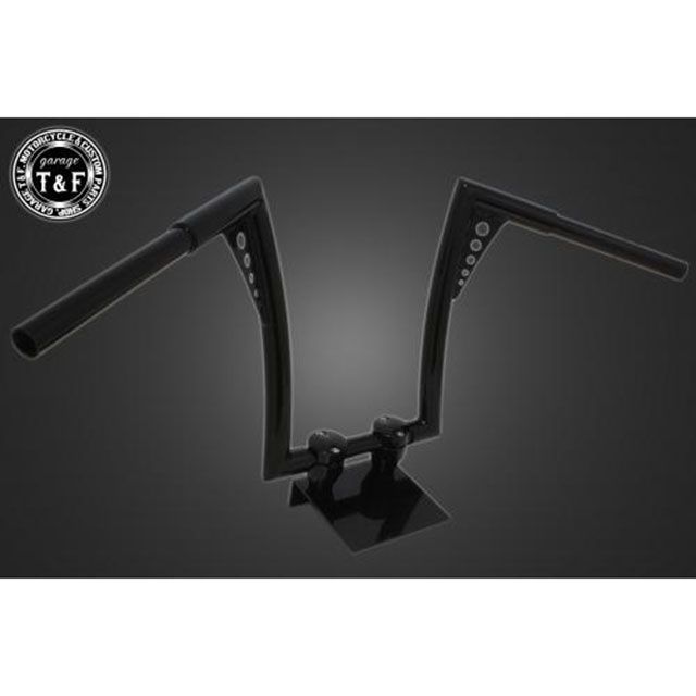 T&F 極太バットマンハンドル 14インチ 22.2mm（ブラック） ・708268 ガレージT&F ハンドル関連パーツ 汎用｜パークアップ 店