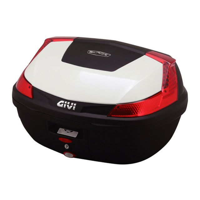 GIVI モノロックケース B47シリーズ（ストップランプ無し） タイプ パールホワイト塗装 76883 ジビ ツーリング用ボックス V-STROM1000 ABS 汎用