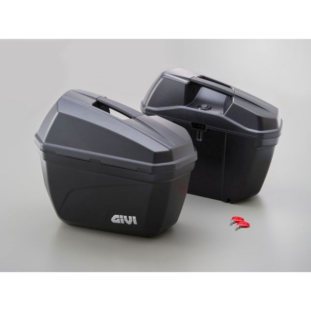 GIVI サイドケース E22シリーズ（左右1セット） E22ND/無塗装ブラック 90668 メーカー在庫あり ジビ ツーリング用ボックス 汎用
