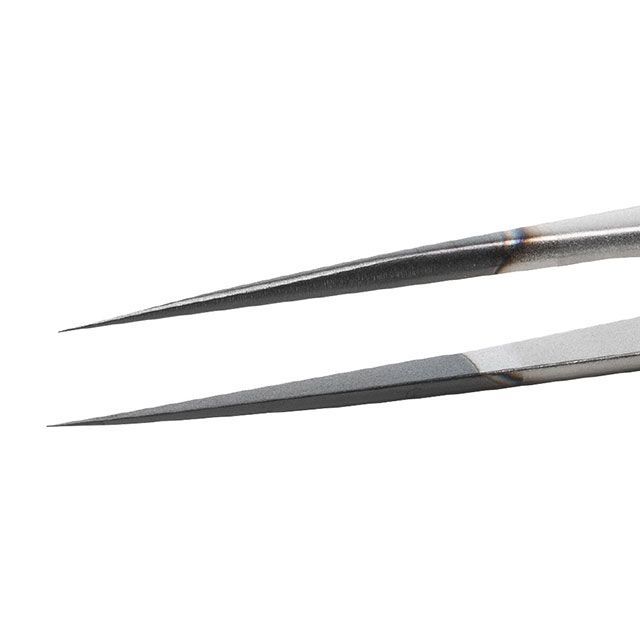 ideal-tek SS.SA.DC.0.IT 超極細ESDステンレスピンセット 直鋭型 耐酸･耐磁 ダイヤモンドコーティング 先端幅0.15mm 全長140mm SS.SA.DC.0.IT ideal-tek ハンドツール