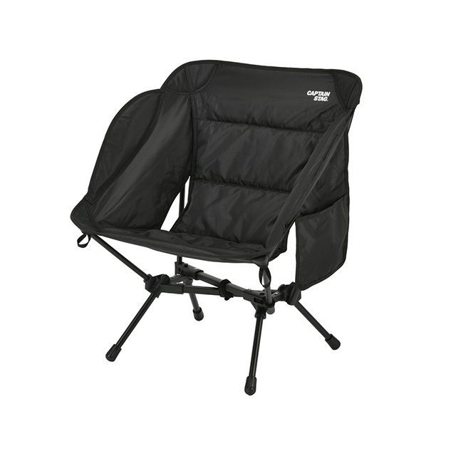 CAPTAIN STAG トレッカー クッションライトチェア（黒いこと） UC-1905 キャプテンスタッグ イス