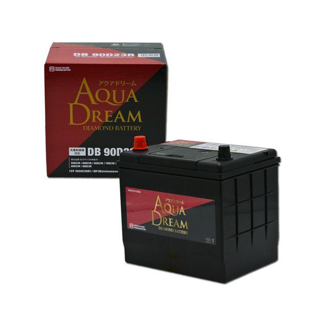 【メーカー直送】AQUA DREAM DIAMOND 四輪バッテリー AD-DB-90D23R 90D23R アクアドリーム バッテリー