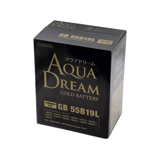 【メーカー直送】AQUA DREAM GOLD 四輪バッテリー AD-GB55B19L 55B19L アクアドリーム バッテリー