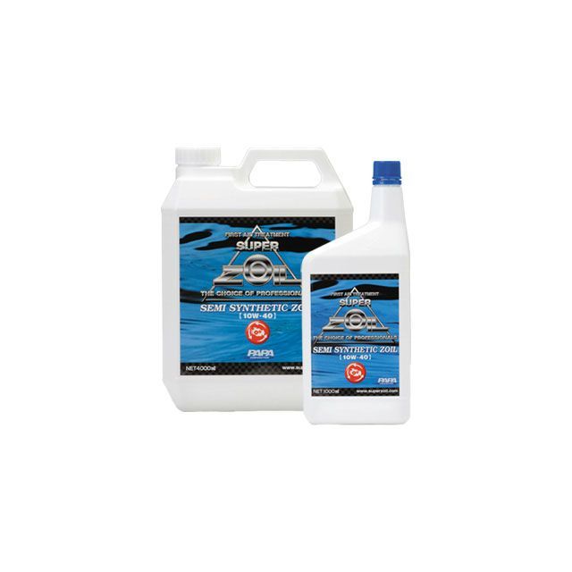 SUPER ZOIL セミシンセティックゾイル 10W-40 油膜＋金属表面改質（半合成油） 容量 4000ml SSZ4000 スーパーゾイル エンジンオイル