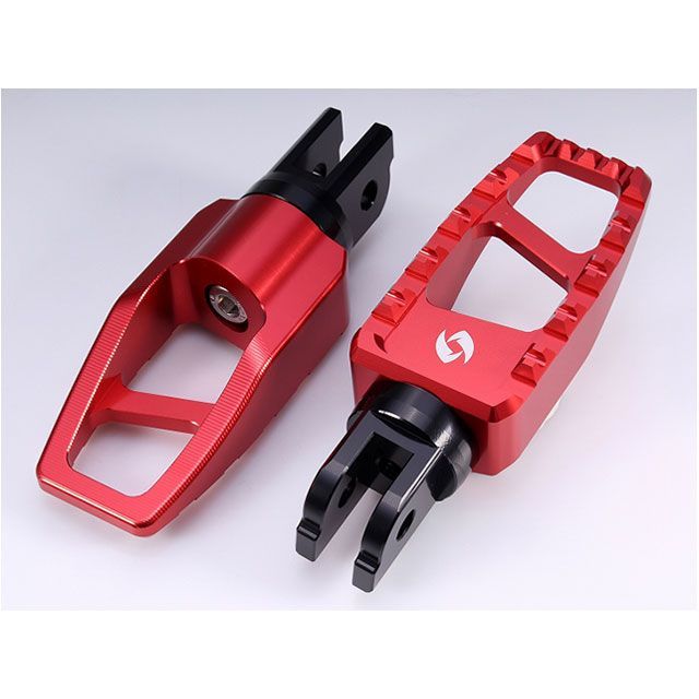 SPEEDRA アルミ削り出し フットペグ カラー レッド AHDFP13RD SPEEDRA ステップ