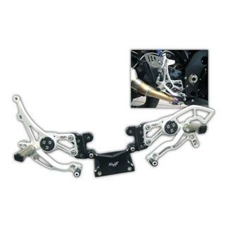 Robby Moto Engineering ZX-6R/636R（07-14） バックステップ RACE RC シルバー ※ABS不可 002-K0R02A ロビーモト バックステップ関連パーツ ZX-6R