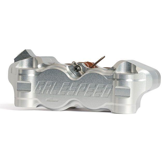 GALESPEED ビレット フロント4P ラジアルキャリパー（左）シルバー 100mm GSBFCAL3430-10FS ゲイルスピード キャリパー 汎用