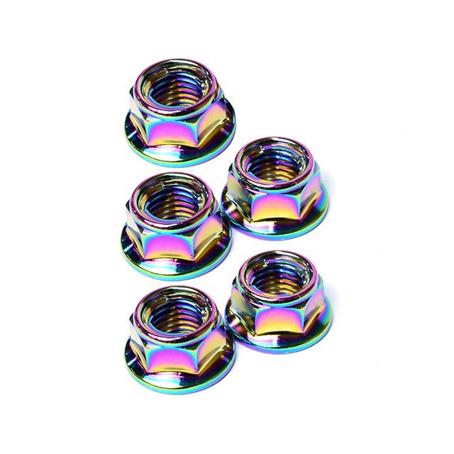 X.A.M BN-SN10R-5P SHINE LOCK NUT M10/5P（レインボー） BN-SN10R-5P XAM その他ホイール M10