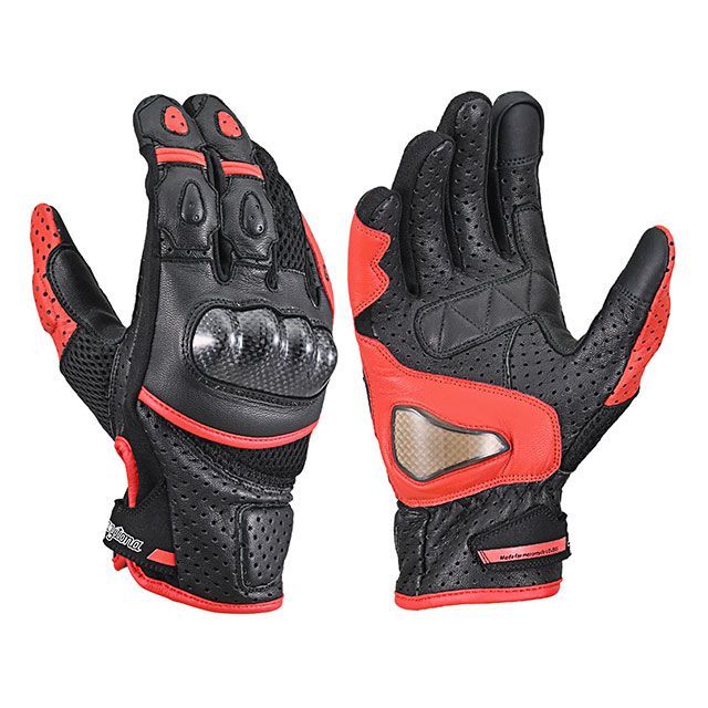DAYTONA HBG-053 スポーツメッシュグローブ XL（ブラック/レッド） 63767 メーカー在庫あり デイトナ メッシュグローブ 4,502円