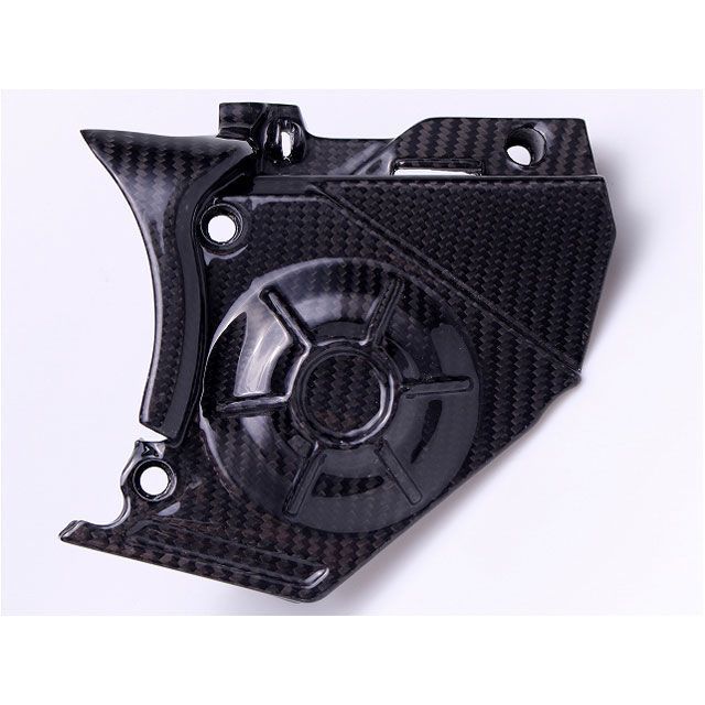 SPEEDRA フロントスプロケットカバー ドライカーボン 仕様 平織り艶あり CAP1104PG SPEEDRA スプロケット関連パーツ RS660｜パークアップ 店