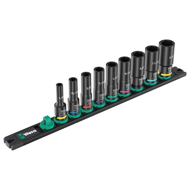 WERA 5591 3/8ディープインパクターソケットセット 軌跡付 9点入 5591 ヴェラ お手て物の具