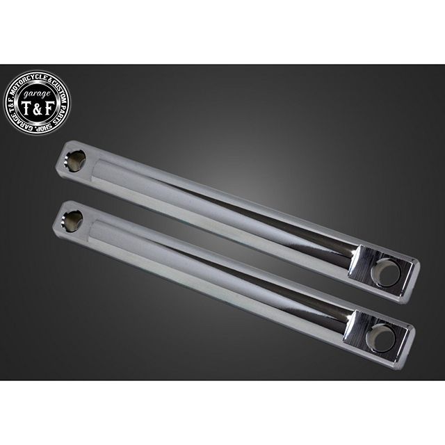 T&F スラッシャー400 リジットツインサスペンション250mm フラットフェンダー専用（メッキ） ・7102708 ガレージT&F リアサスペンション関連パーツ スラッシャー400｜パークアップ 店