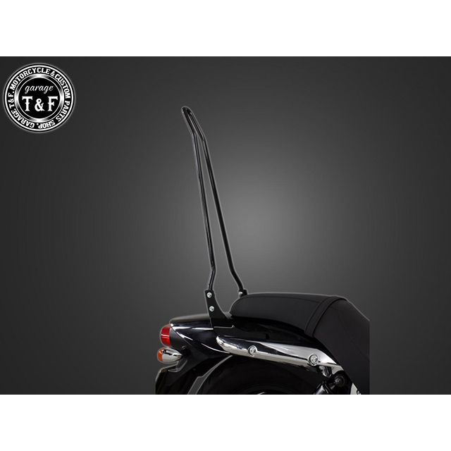 T&F エリミネーター250V 純正フェンダー専用シーシーバーロング（ブラック） ・7101310 ガレージT&F シーシーバー エリミネーター250V