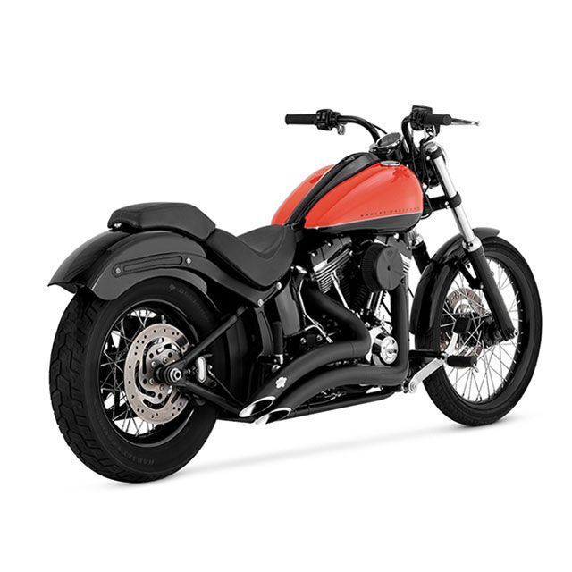 VANCE&HINES BigRadius 2-2 ブラック マフラー 46079 バンス マフラー本体 ソフテイルファミリー｜パークアップ 店
