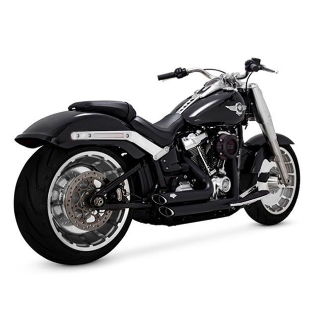 VANCE&HINES ShortShots Staggered PCX ブラック マフラー 1800-2595 バンス マフラー本体 ソフテイルファミリー