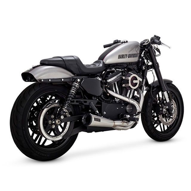 VANCE&HINES Stainless 2-1 Upsweep マフラー 27637 バンス マフラー本体 スポーツスターファミリー｜パークアップ 店