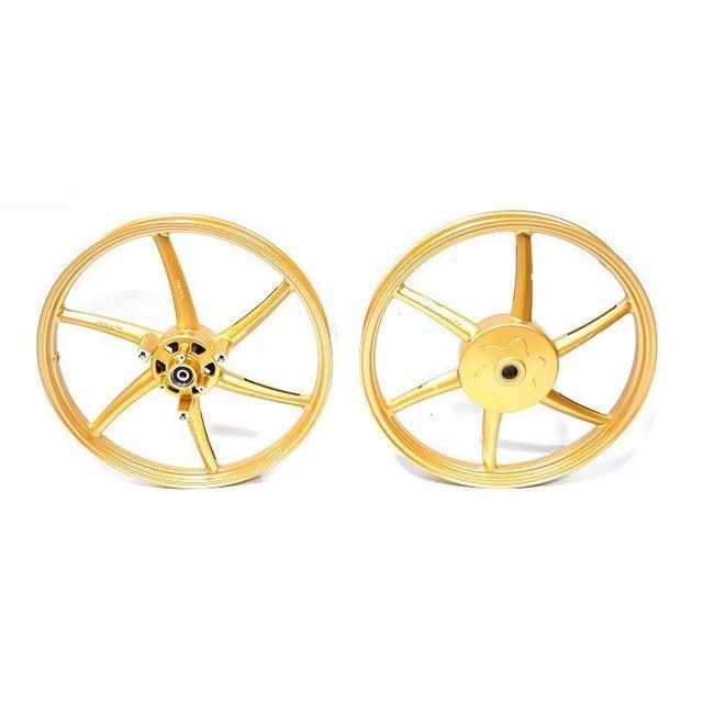 kn926 RCB 鋳造ホイール前後セット（SPORT RIM522）AEROX125、155/NVX155（ゴールド） 01S0460G-KN メーカー在庫あり KN企画 ホイール本体 AEROX125/155 NVX155