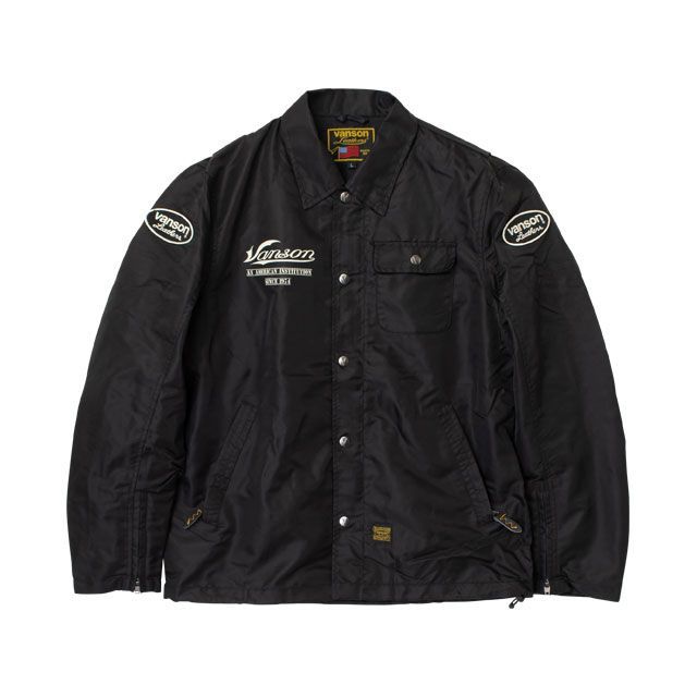 VANSON 2026春夏モデル SVS2605S コーチジャケット（ブラック） サイズ 3XL SVS2605S バンソン ジャケット
