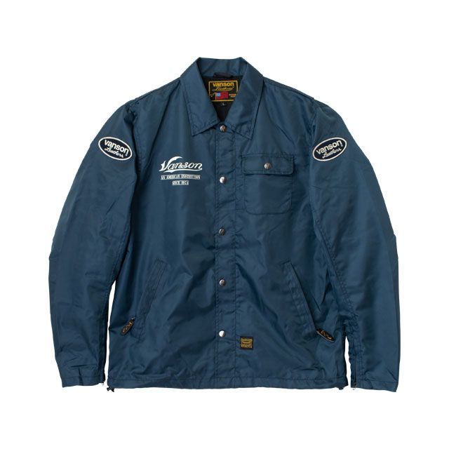 VANSON 2026春夏モデル SVS2605S コーチジャケット（ネイビー） サイズ M SVS2605S バンソン ジャケット