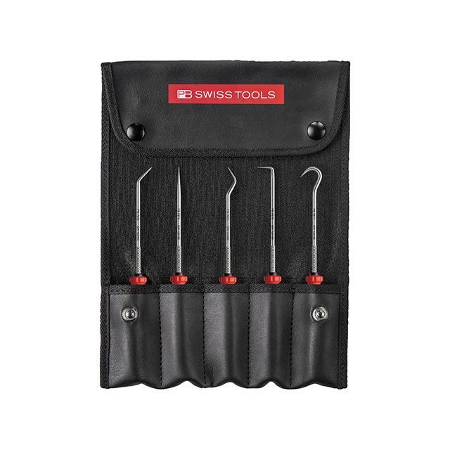 PBSWISSTOOLS 38685 スイス連邦手持ち部分EVO 5本組 爪物の具 ロールケース付 38685 製造業者店卸し資産あり PBスイスツールズ お手々物の具