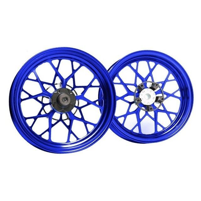 MOS 鍛造アルミホイール前後セット（FF-20）マジェスティS/SMAX/FORCE（ブルー） Y-BH6-FG-FF20-05-KN モトオブスポーツ ホイール本体｜パークアップ 店
