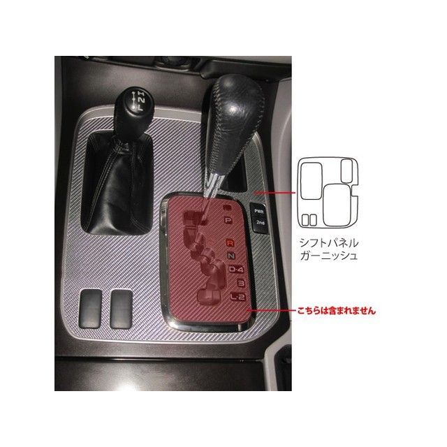 HASEPRO トヨタ ランドクルーザーUZJ100W（1998.1～2007.7） シフトパネルガーニッシュ ガンメタ CSPGT-1GU ハセプロ 内装パーツ・用品