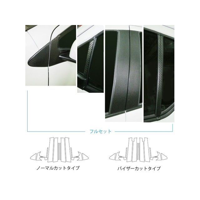 HASEPRO アートシート トヨタ アクア NHP10（2011.12～） バイザーカットフルセット6P×左右 ガンメタ MSGU-PT70VF ハセプロ 外装
