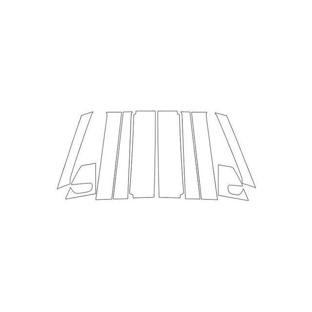 HASEPRO アートシート ニッサン ルークス/ハイウェイスター B40系（2020.3～） フルセット 5P×左右 ブラック MS-PN64F ハセプロ 外装