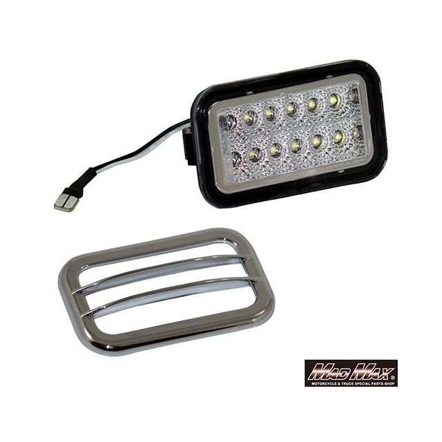 MADMAX スズキ キャリートラック DA63T DA16T LEDバックランプ ガーニッシュ セット（クリア＋メッキ） MM70-0014-SET2 マッドマックス トラック用品