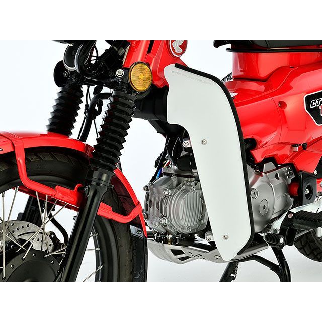 OVER RACING レッグシールド(ホワイト) ・57-06-08W オーバーレーシング その他外装関連パーツ CT125|パークアップ 店