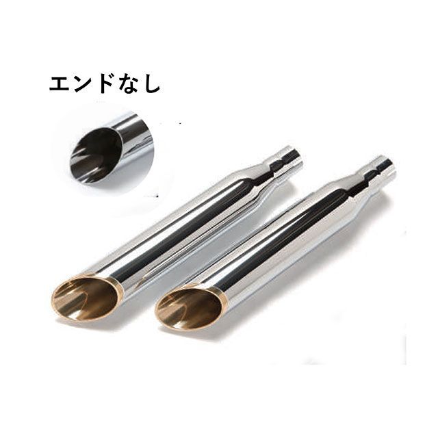 MOTOR STAGE 76ベビースラッシュ（クローム/エンドなし） 2022436 モーターステージ マフラー本体 TC88B FLSTN デラックス
