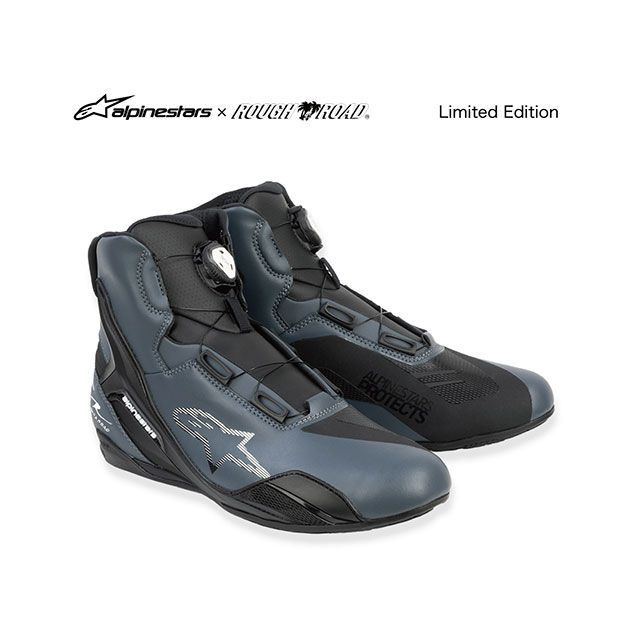 Rough&Road R2510426 アルパインスターズ×ラフ＆ロード FASTER（クールグレー） サイズ 26.0cm R2510426CG260 メーカー在庫あり ラフ＆ロード ライディングブーツ