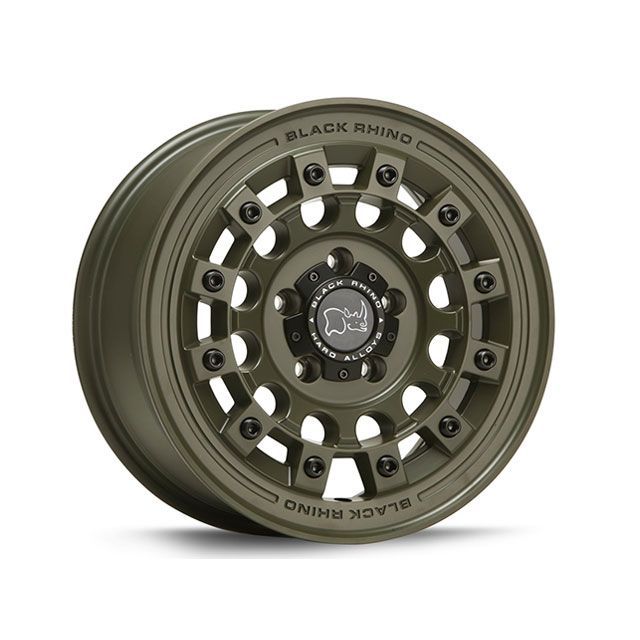 BLACK RHINO BR004 FUJI 17×8 PCD：5×127 インセット：38（OLIVE DRAB GREEN）4本セット 04EX17805038 BLACK RHINO タイヤ・ホイール