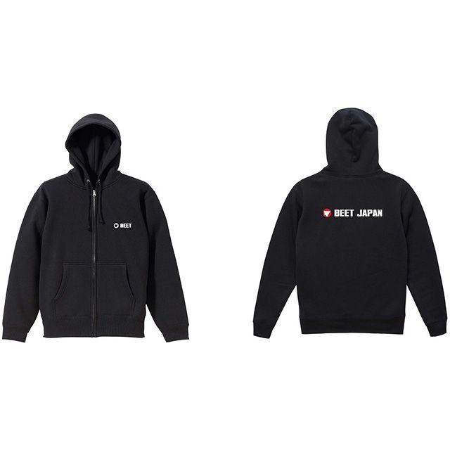 BEET 裏フリースジップパーカーType II Black（ブラック） サイズ XL 0700-BPX-24 ビートジャパン カジュアルウェア｜パークアップ 店