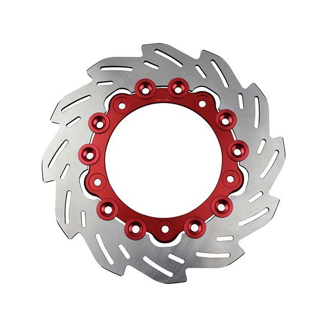 SHIFTUP フロントウェーブディスクローター220mm/純正サイズ(インナー:RED/ピン:RED) 290050-02 シフトアップ ディスク