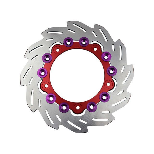 SHIFTUP フロントウェーブディスクローター220mm/純正サイズ（インナー：RED/ピン：B-BERRY） 290055-02 シフトアップ ディスク