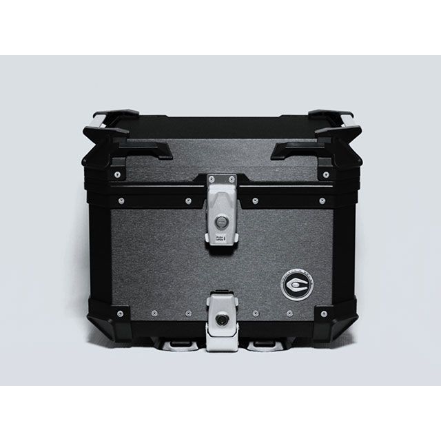 COOCASE リア アルミ トップケース Q1/45L（ヘアラインブラック） CCX450HB クーケース ツーリング用ボックス 汎用｜パークアップ 店