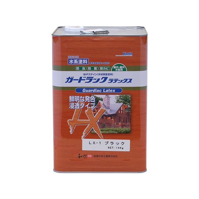 Washi Paint ＃950221 ガードラックラテックス 14kg（黒いこと） ＃950221 和信えの具 D.I.Y.