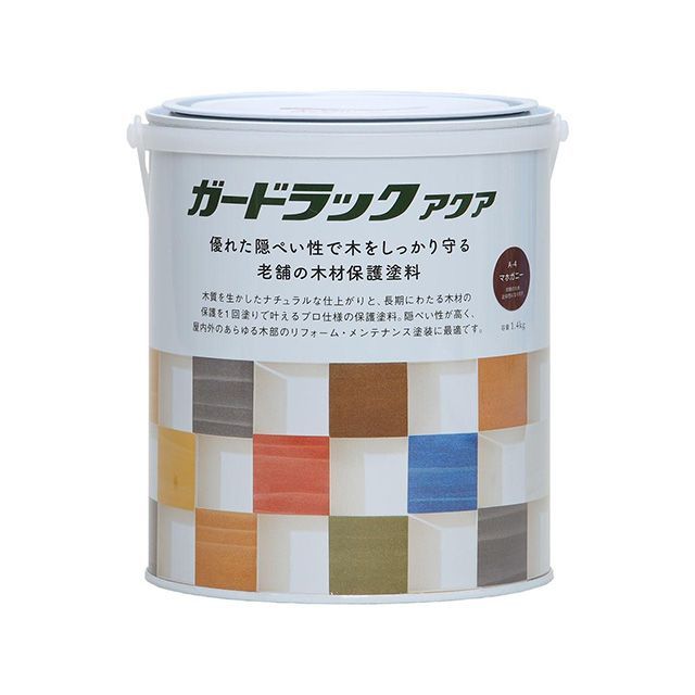 Washi Paint ＃800383 ガードラックアクア 1.4kg（マホガニー） ＃800383 和信えの具 D.I.Y.