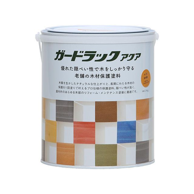 Washi Paint ＃800389 ガードラックアクア 1.4kg（木材色） ＃800389 和信えの具 D.I.Y.