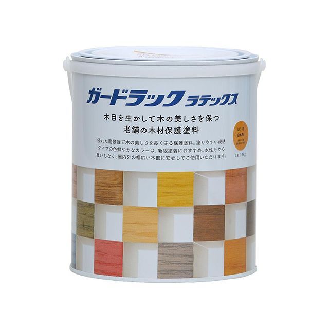 Washi Paint ＃800448 Gラックラテックス 1.4kg（白木色） ＃800448 和信ペイント D.I.Y.