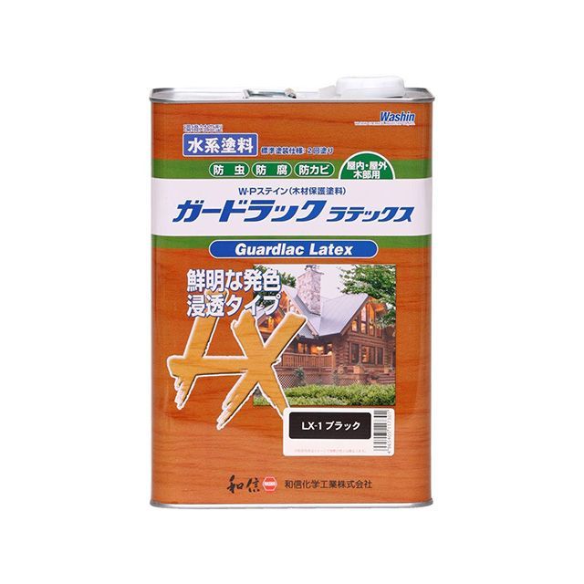 Washi Paint ＃952251 ガードラックラテックス 3.5kg（ブラック） ＃952251 和信ペイント D.I.Y.