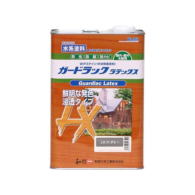 Washi Paint ＃952261 ガードラックラテックス 3.5kg（薄墨色） ＃952261 和信えの具 D.I.Y.